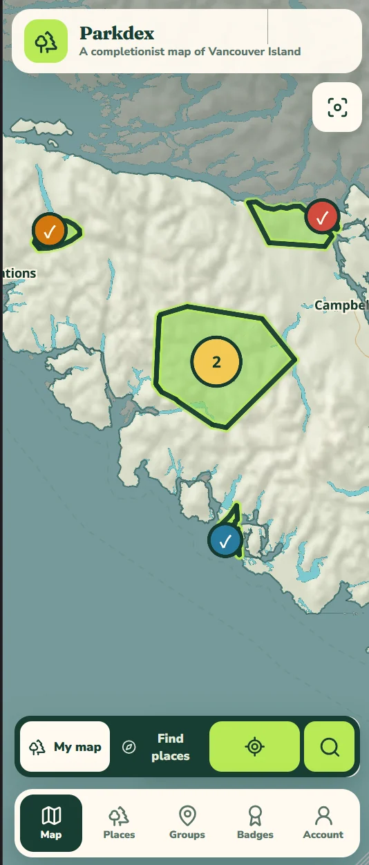Vancouver Island completion progress in Parkdex